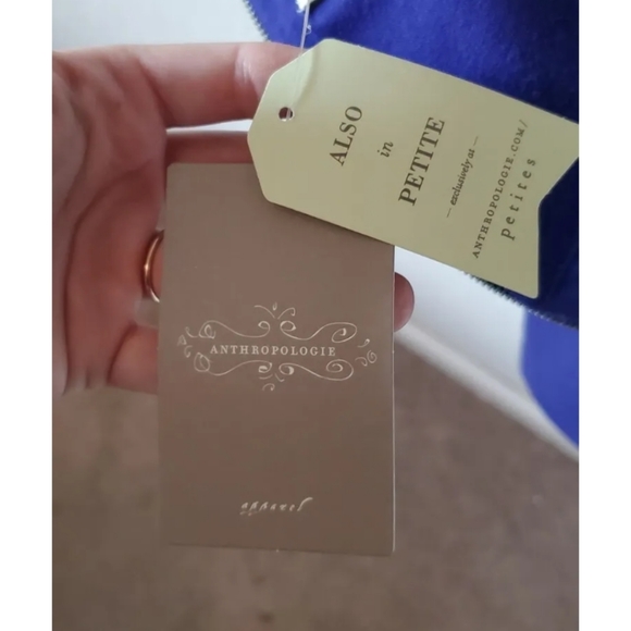 Anthropologie Maeve Dress Small Blue New w/ tags. Sleevless. Zip Close. - Picture 5 of 12